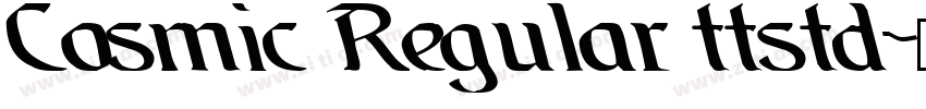 Cosmic Regular ttstd字体转换